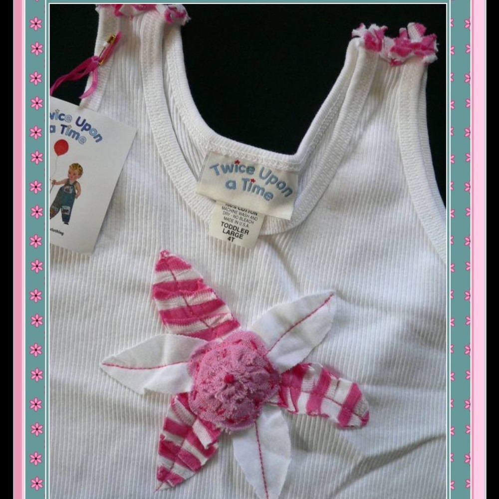 TWICE UPON A TIME Boutique Set STRIPEY FLORAL 4 - Picture 2 of 3